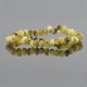 Green Yellow Baltic amber bracelets